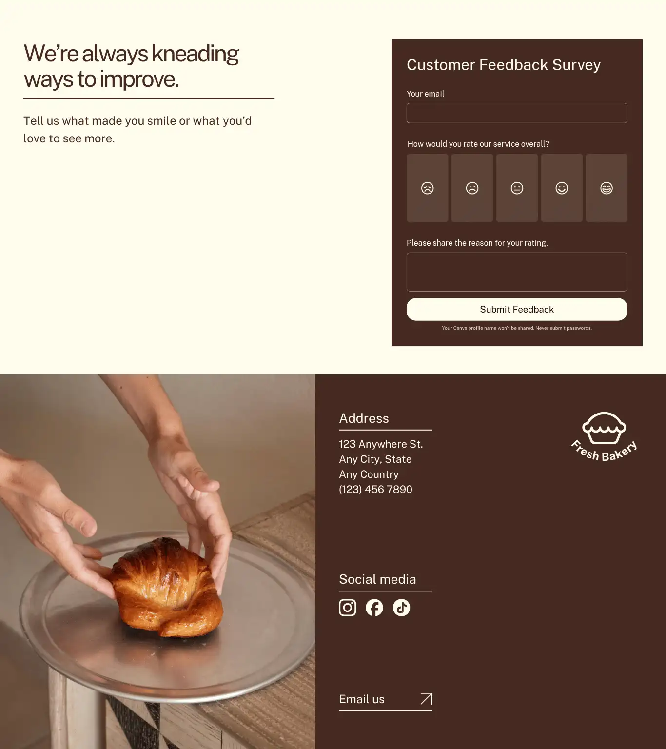 Fresh Bakery Feedback