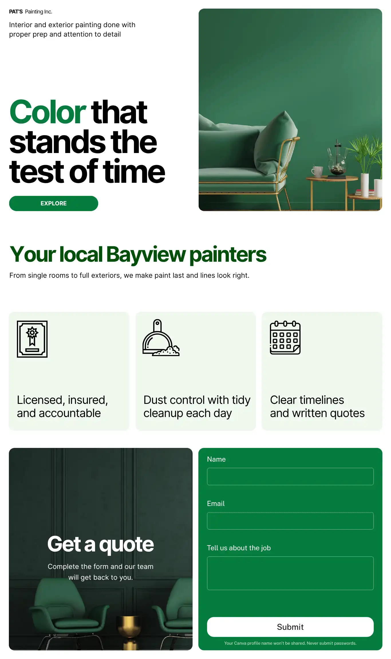 Pat's Painting Home